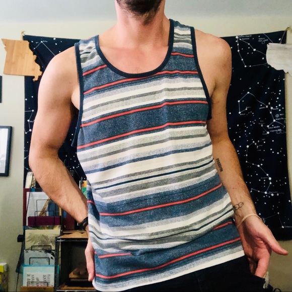 on the byas Other - On the Byas Striped Tank Top